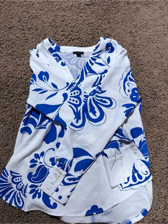 Ann Taylor Tops - Ann Taylor Loft mixed media long sleeve xs